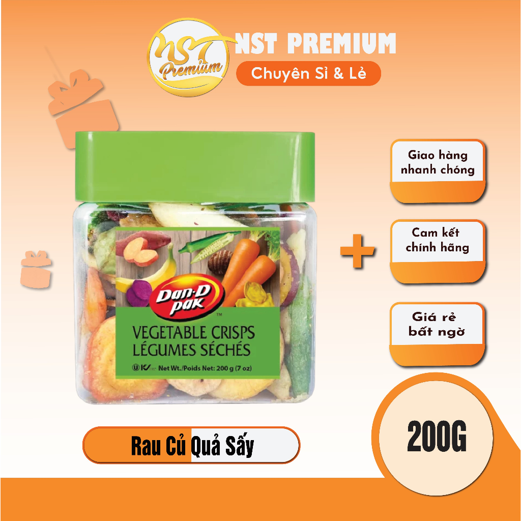 [Chính Hãng] Rau Củ Quả Sấy 200gr