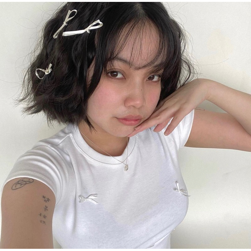 Áo babytee ribbon iue