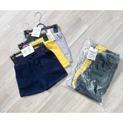 SET 3 quần đùi than-ghi-vàng chất nỉ cotton nỉ da cá cho bé trai