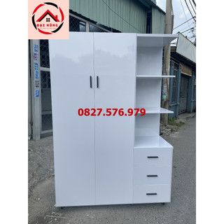 Tủ quần áo 2 cánh kèm kệ