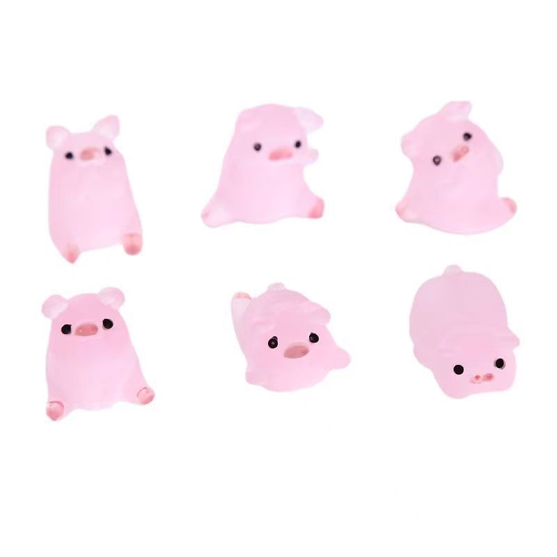BỘ SƯU TẬP 6 CHÚ HEO CON NGỘ NGHĨNH CÁC TƯ THẾ BẰNG SILICON 3D TRANG TRÍ TAPLO XE Ô TÔ