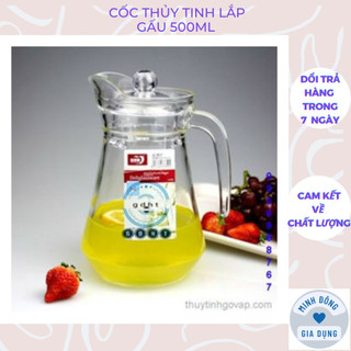 Bình ca thủy tinh rót nước 1300ml hàng chuẩn loại 1