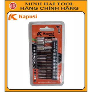 Bộ 11 cái đầu bắt vít + bắn tôn kapusi japan k7181