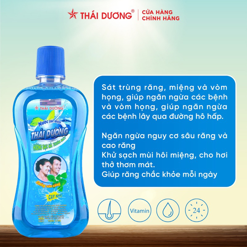 Nước Súc Miệng Bạc Hà Thái Dương 500 ml