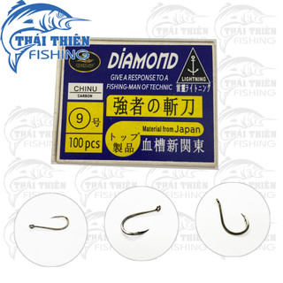 Lưỡi Câu Cá Coastline Diamond Chinu Carbon Hộp 100 Cái