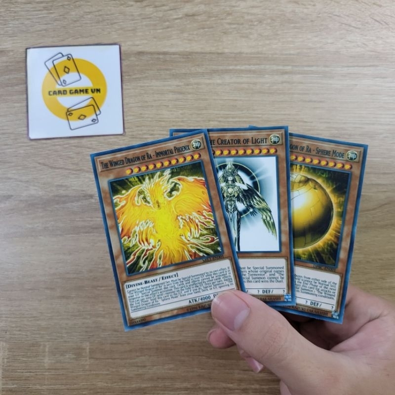 Bài YuGiOh - Bộ 18 lá bài thần hai phiên bản + Các lá bài bất ngờ  - Card Game VN