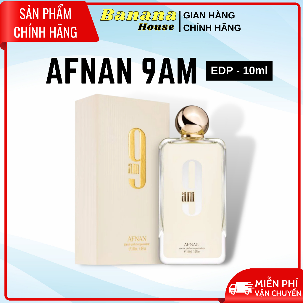 Mẫu Thử 10ml Nước Hoa Unisex Chính Hãng Thơm Lâu 9am EDP