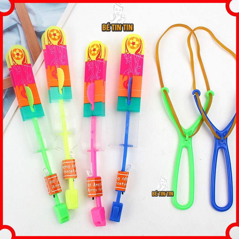 Đồ Chơi Ná Bắn Chong Chóng, Mũi Tên Bay Phát Sáng Có Đèn Led