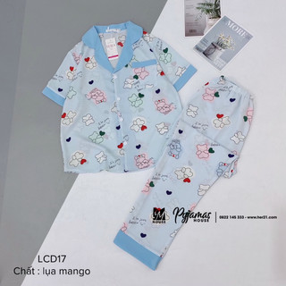 bộ lụa cộc dài 40-65kg luala pijama