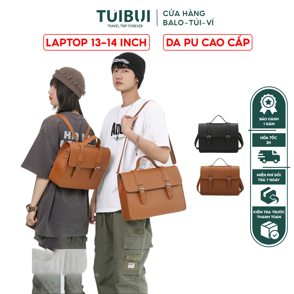 Túi đeo chéo nam nữ unisex sức chứa lớn phong cách Retro Hàn Quốc TB909 - Túi Bụi