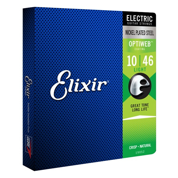 Dây đàn Guitar điện Elixir 19052 Optiweb Light Electric Guitar Strings 10-46