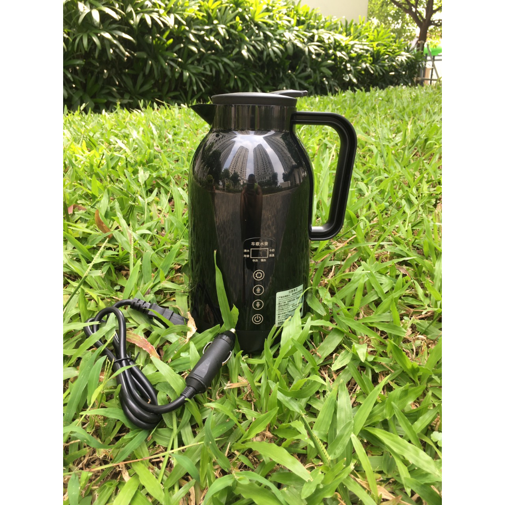 Ấm đun nước pha trà inox304 thông minh cao cấp trên oto RC-1300 thông dụng 12v-24v bảo hành 1 năm .