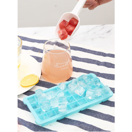 Khay Làm Đá Silicon 36 Ô Có Nắp Đậy