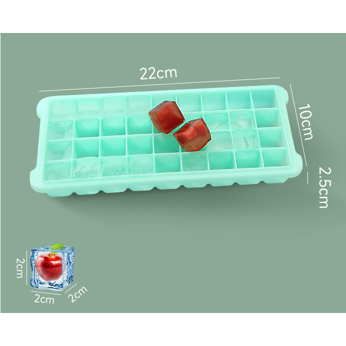 Khay Làm Đá Silicon 36 Ô Có Nắp Đậy