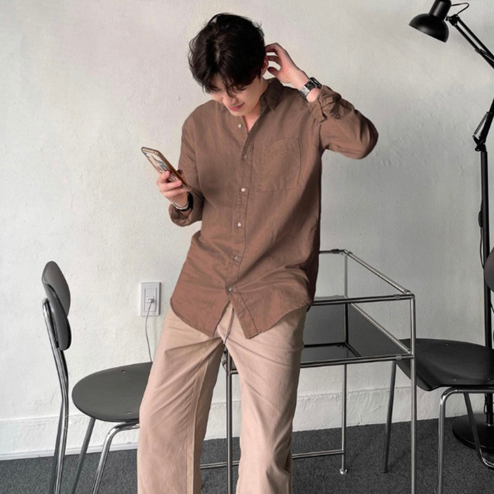 Áo Sơ Mi Nam Dài Tay Chất Lụa Oxford Cao Cấp Phom Rộng Dáng Đứng Suông Kiểu Dáng Kẻ Sọc Stripes