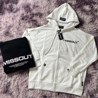 Áo Khoác Nam Nữ Hoodie Zip Missout Basic Đen/ Trắng chất vải nỉ chân cua thoáng mát unisex oversize full tag (kèm quà)