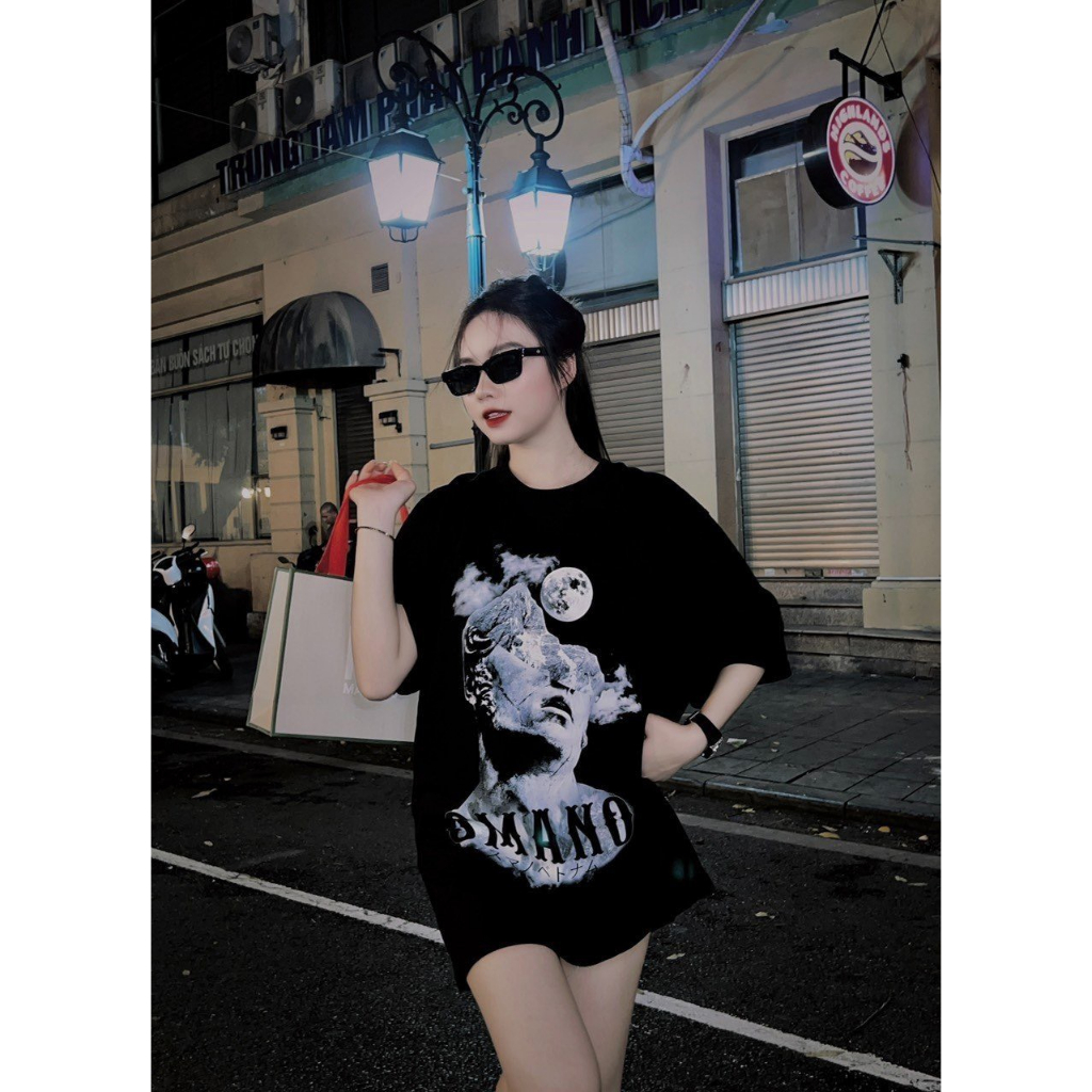 Áo Phông Nam Nữ In Hình Người Đeo Kính Smano Chất Cotton Cao Cấp