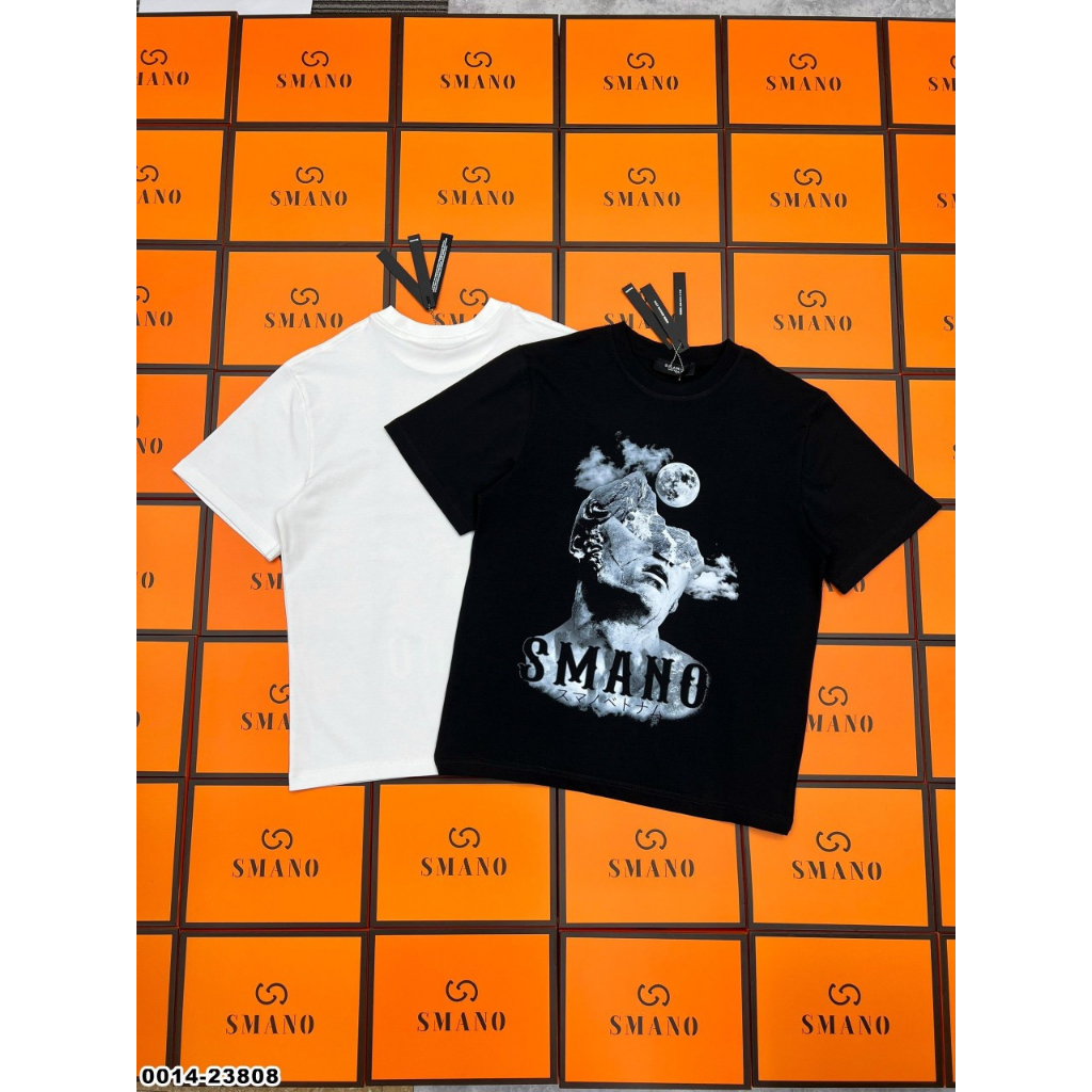 Áo Phông Nam Nữ In Hình Người Đeo Kính Smano Chất Cotton Cao Cấp