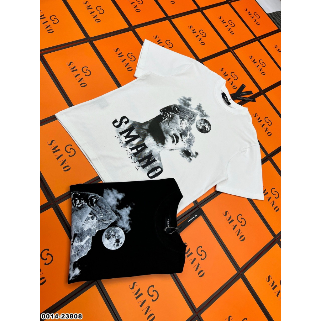 Áo Phông Nam Nữ In Hình Người Đeo Kính Smano Chất Cotton Cao Cấp