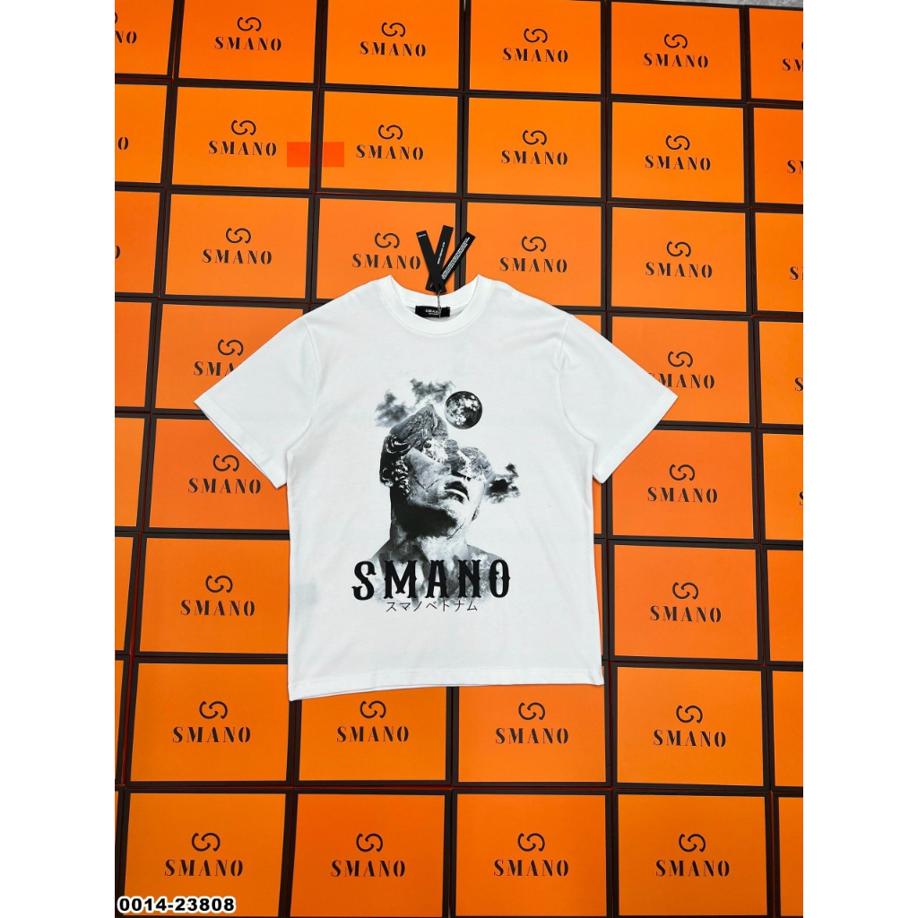 Áo Phông Nam Nữ In Hình Người Đeo Kính Smano Chất Cotton Cao Cấp