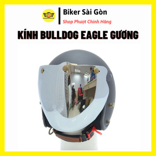KÍNH CHẮN BULLDOG EAGLE Gương Trắng Dạng Thẳng (Không bao gồm Mũ bảo hiểm) - BikerSaiGon