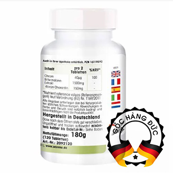 Viên Uống Giảm Cân Mướp Đắng Warnke Bittermelone 750mg, 120v, Hàng Đức