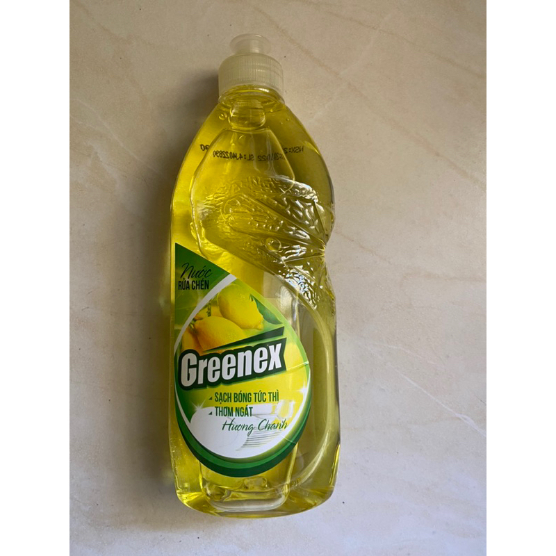 Nước rửa chén GREENEX 400g hương chanh
