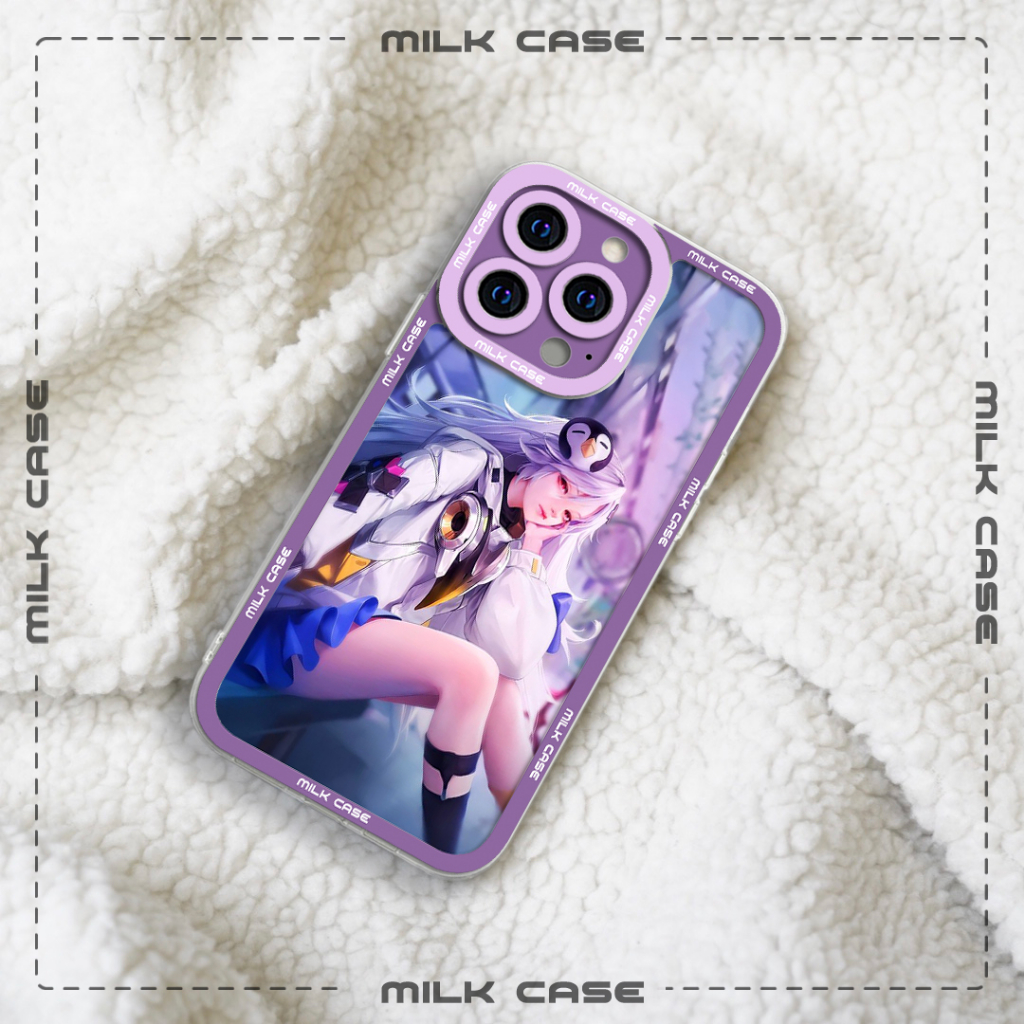 Ốp lưng iphone cạnh vuông MilkCase sinestrea cánh cụt 6plus/6s/7/7plus/8/8plus/x/xs/11/12/13/14pro/promax