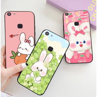 Ốp lưng vivo v7 , vivo y75 , vivo v7 plus / v7 pro in hình thỏ trắng cute dễ thương