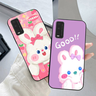 Ốp lưng vivo y20 / v2027 , vivo y20s , vivo y12s in hình thỏ trắng cute dễ thương