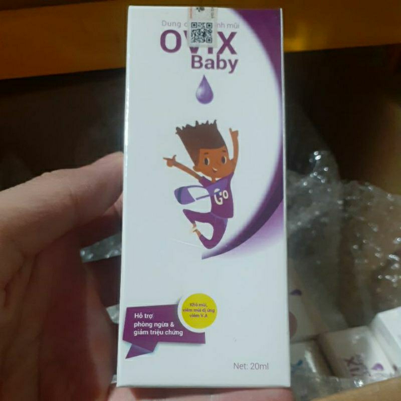 Dung dịch vệ sinh mũi Ovix Baby bình xịt 20ml