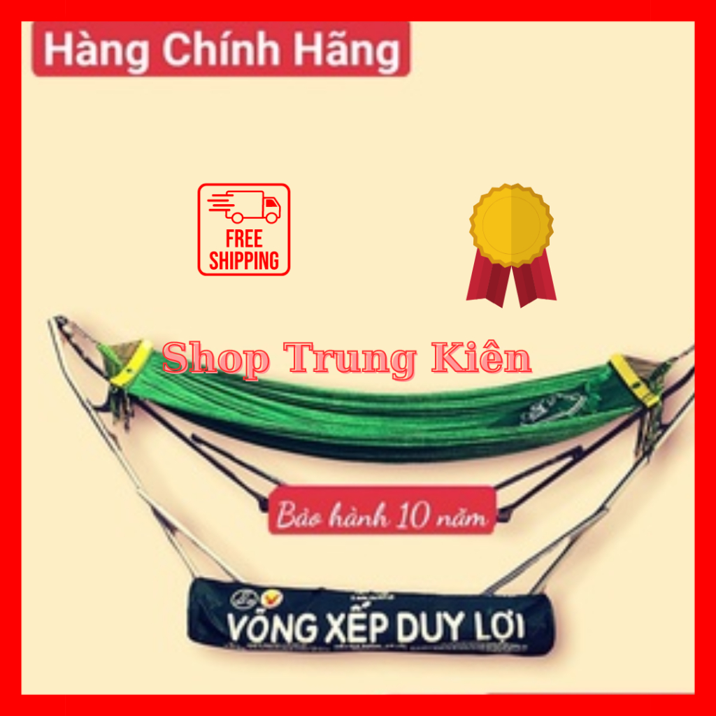 Võng xếp Duy Lợi cỡ lớn khung dầy kèm lưới