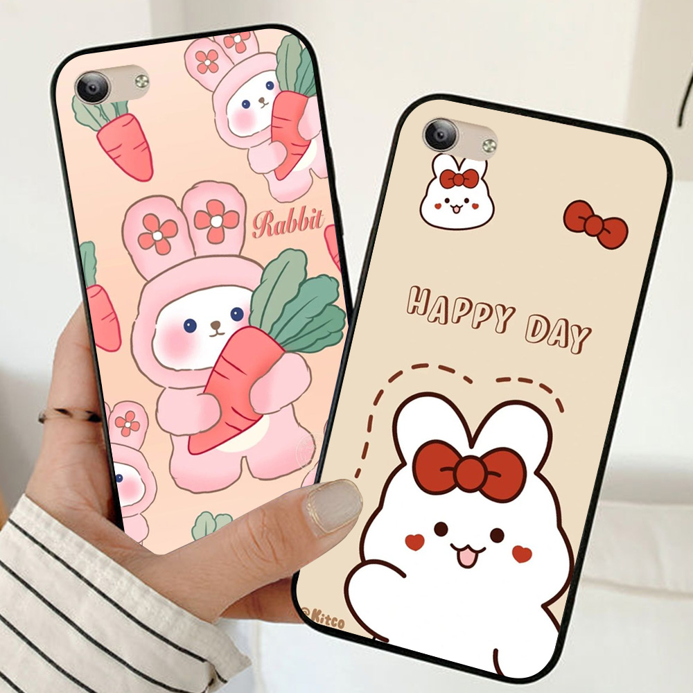 Ốp lưng vivo vivo y53 / vivo y55 2015 / vivo x9 / vivo y71 in hình thỏ trắng cute dễ thương