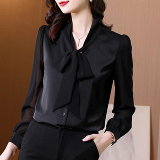 Áo sơ mi công sở nữ u30 u40 u50,áo sơ mi nữ cổ nơ thanh lịch _thời trang công sở