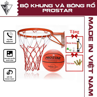 Bộ bóng rổ và khung Keen Store -Tặng kèm bộ bơm bóng và vít treo khung