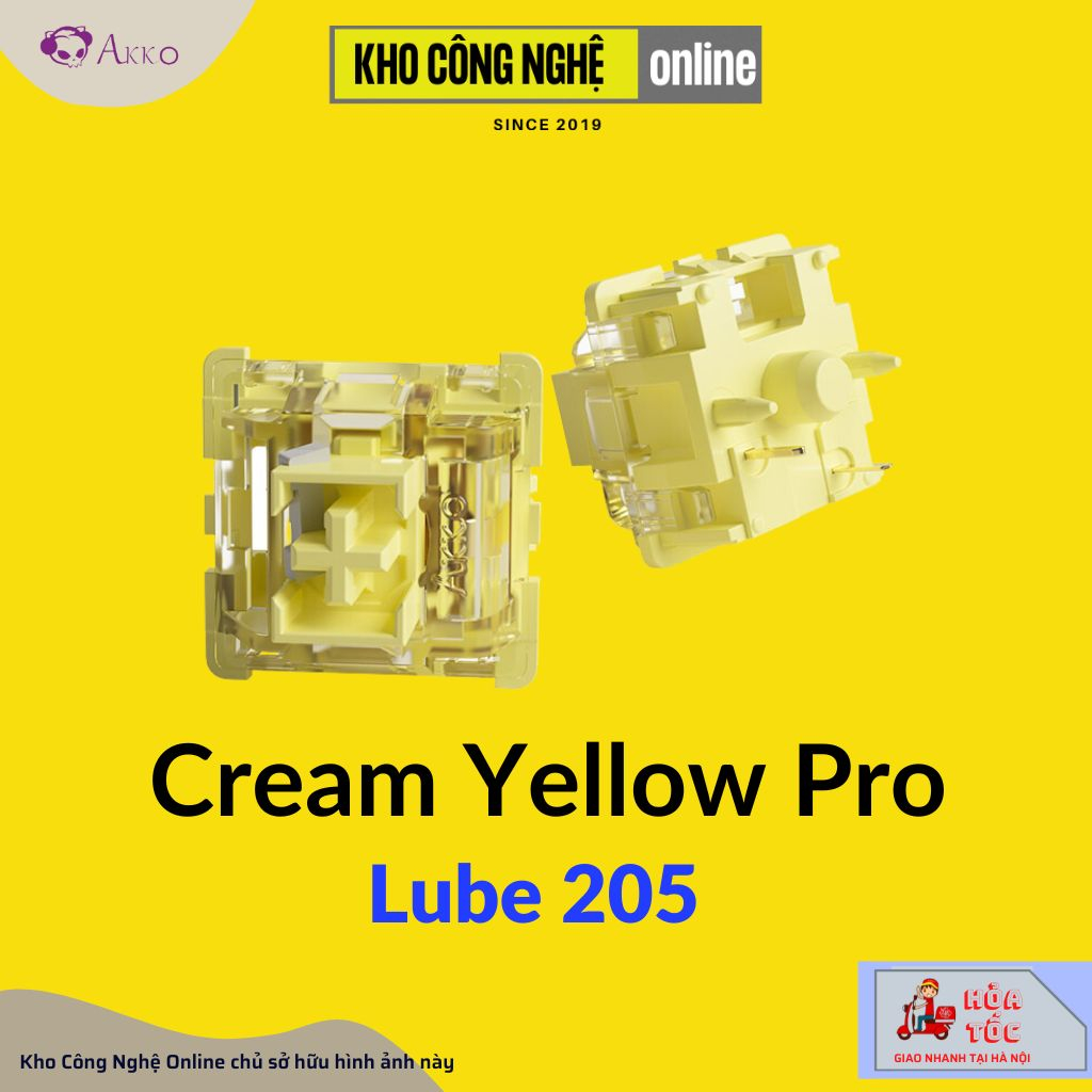 Công Tắc Bàn Phím Cơ Akko Switch AKKO v3 Cream Blue Pro | Cream Yellow Pro - (45 switch / hộp)