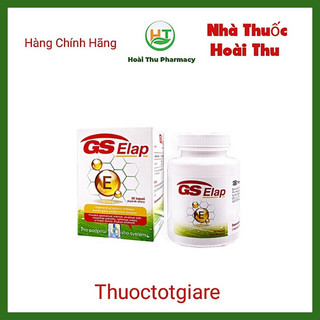 GS ELap - Bổ sung vitamin E cho cơ thể ,giúp chống oxy hoá, làm đẹp da, giúp sáng da (Hộp 30 viên)