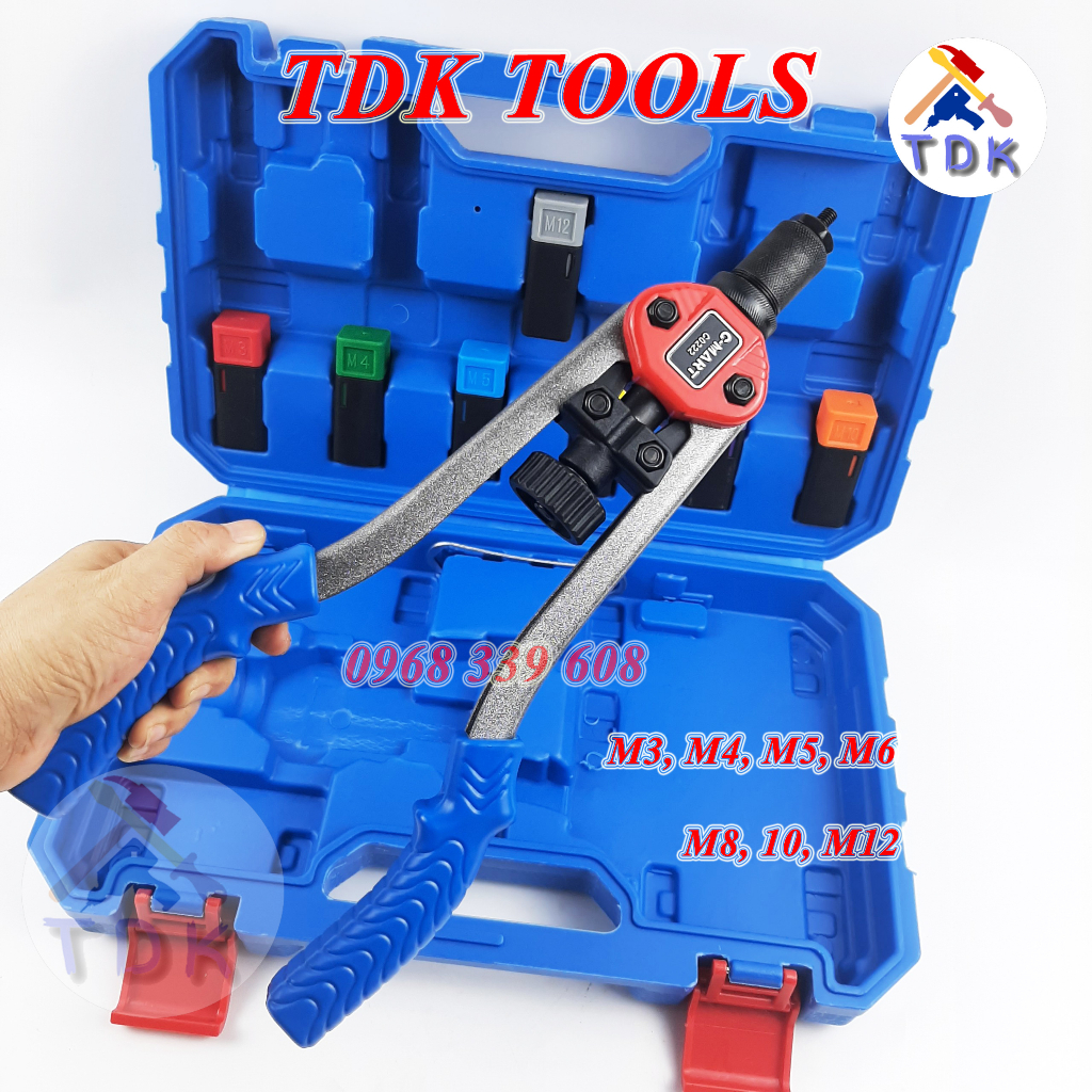 Kềm rút rive đinh tán ren Ecu C-mart C0222 M3-M12