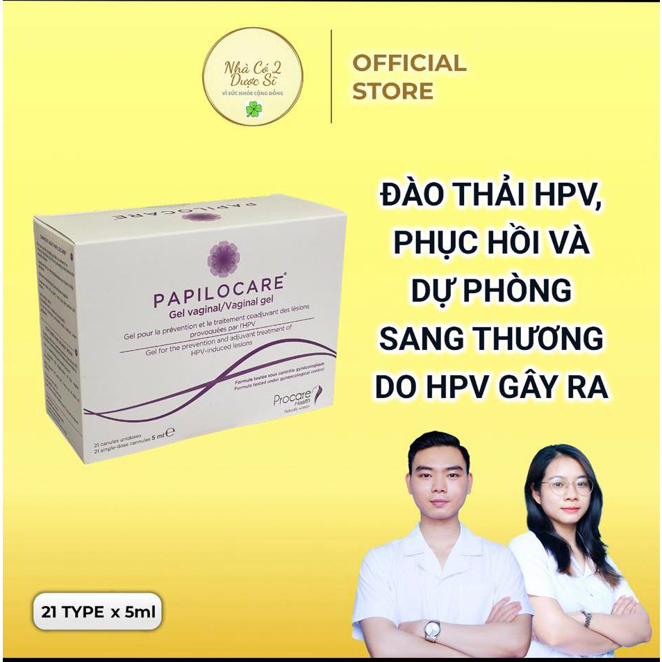 Papilocare - sản phẩm duy nhất được chứng minh giúp phục hồi và dự phòng sang thương cổ tử cung do HPV tiện lợi