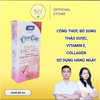 Dung dịch vệ sinh Climcare màu đỏ 60ml, 100ml hỗ trợ làm sạch vùng kín, giảm ngứa, dịu nhẹ, không khô tiện dụng