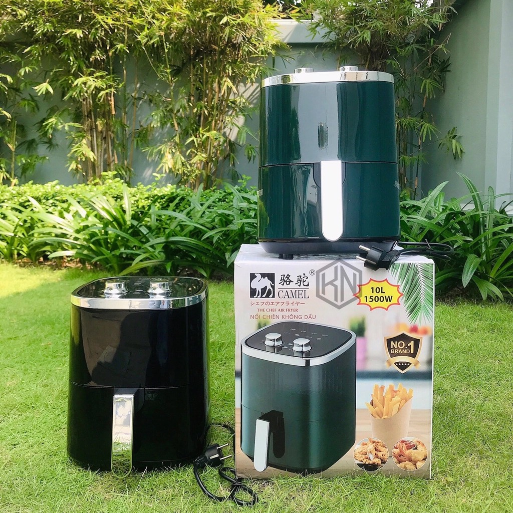 NỒI CHIÊN KHÔNG DẦU CAMEL VIỀN INOX 10L