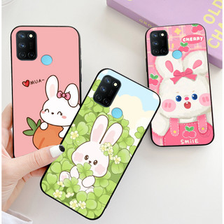 Ốp lưng oppo realme c17 / realme 7i in hình thỏ trắng cute dễ thương
