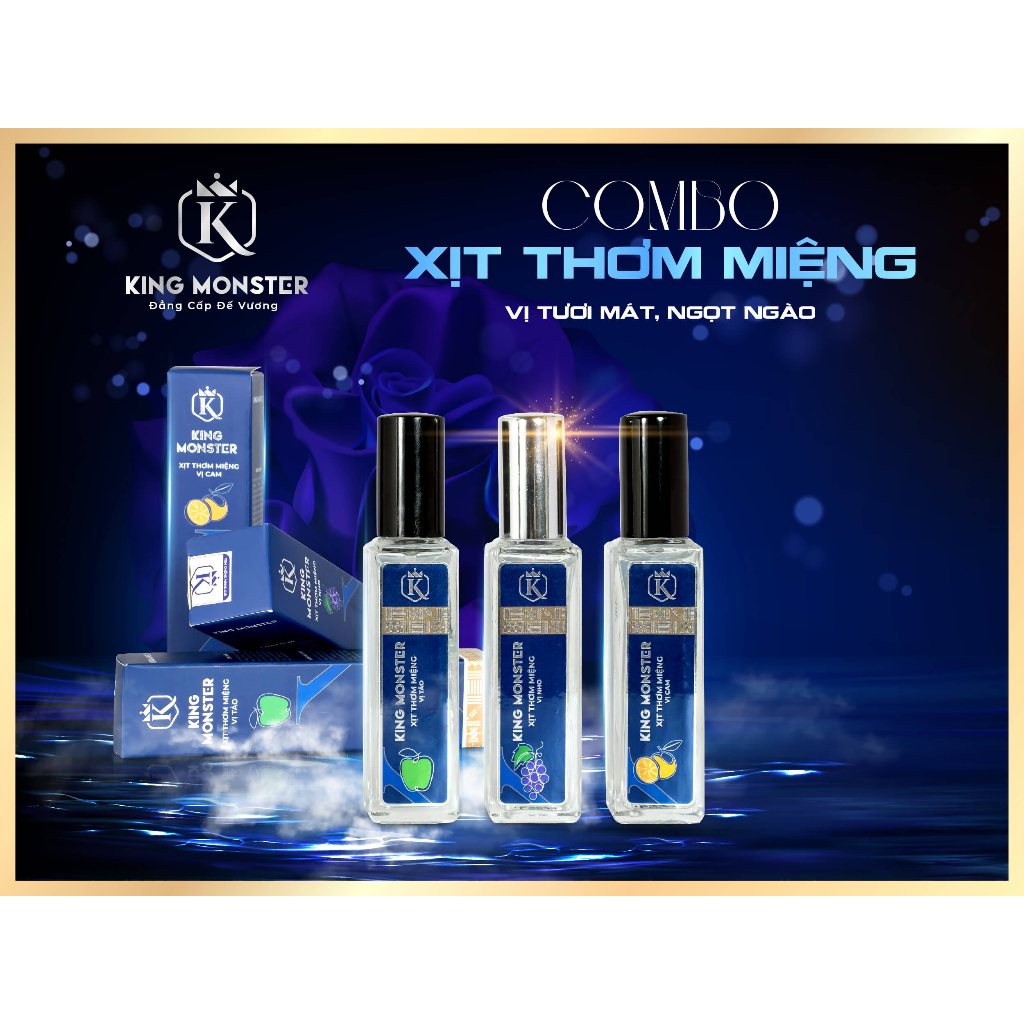 Combo Xịt thơm miệng KingMonster