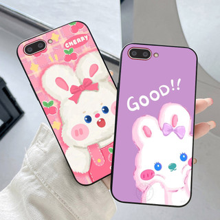Ốp lưng oppo a3s / oppo a1k / realme c1 / realme c2 in hình thỏ trắng cute dễ thương