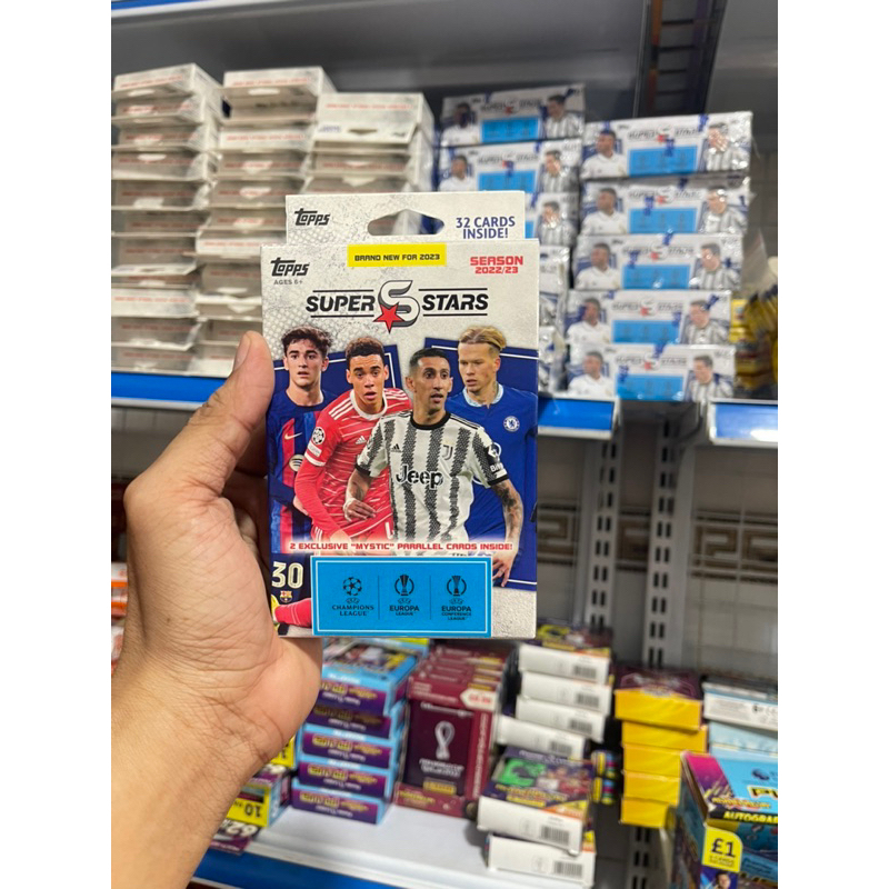 Topps Super Star 2022/23 Hộp Thẻ Cầu Thủ Bóng Đá Loại Nhỏ Topps Super Star Mùa 2022/23