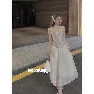 Set corset lụa cv tơ nến