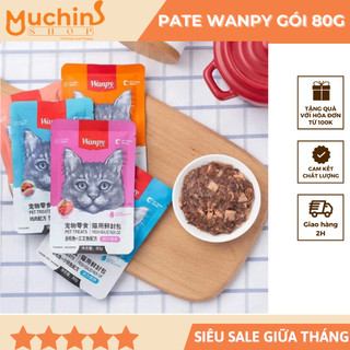 ( Hỏa Tốc 2H ) Pate Cho Mèo Wanpy Gói 80GR - Pate Cho Mèo Mọi Lứa Tuổi | Muchinshop