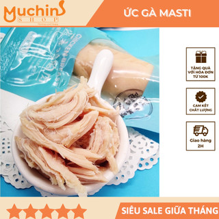 ( Hỏa Tốc 2H ) Ức Gà Hấp Ăn Liền Masti Cho Chó Mèo Gói 40g - Snack Ăn Vặt Healthy Cho Mèo - Ức Gà Tươi Masti-Muchinshop