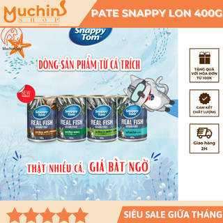 ( Hỏa Tốc 2H ) Pate Cho Mèo Snappy Tom Lon 400g Pate Mèo Thơm Ngon - Pate Snappy Tom 400gr