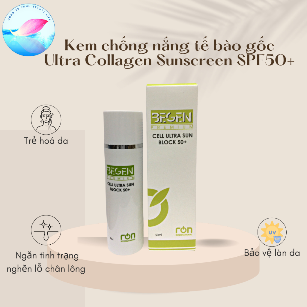 Kem Chống Nắng Tế Bào Gốc Ultra Collagen SunScreen SPF50+ Hàn Quốc